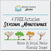FREE Seasonal Maintenance PLR Articles