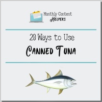 20 Ways to Use Canned Tuna PLR eBook