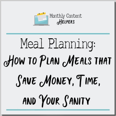 Meal Planning: How to Plan Meals that Save Money, Time, and Your Sanity Bundle
